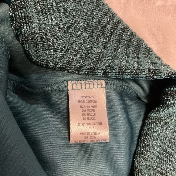 TRIXXI WOMEN'S SHIMMERY 3/4 SLEEVE DRESS - Picture 4 of 7